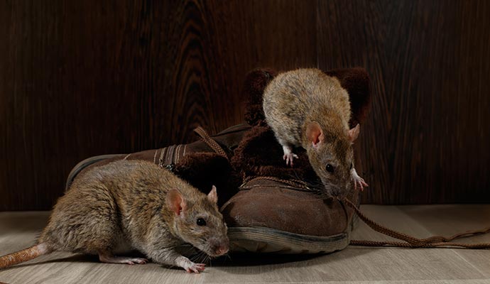 Rodent on the floor Rodent on the floor