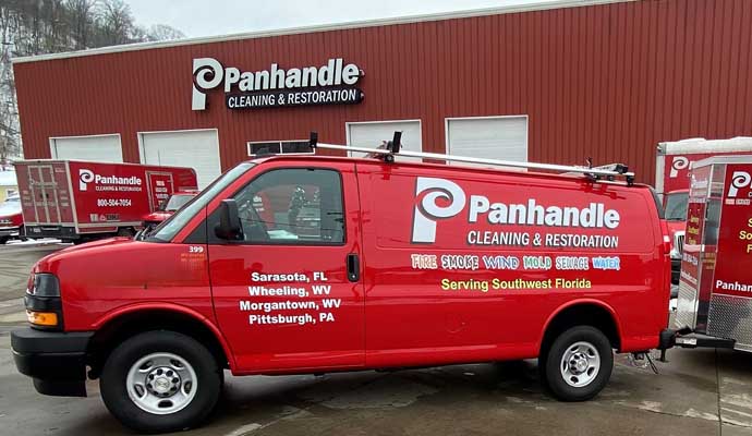 Panhandle Cleaning & Restoration service van