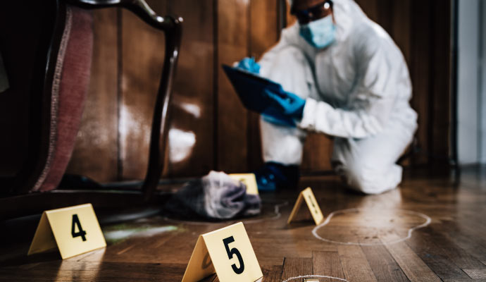 Professional biohazard cleanup service