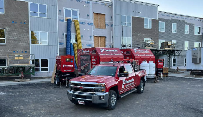 Service truck of Panhandle Cleaning & Restoration