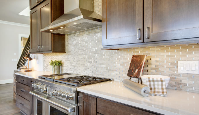 Modern kitchen backsplash