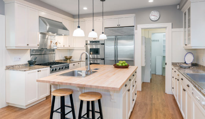 A modern kitchen interior