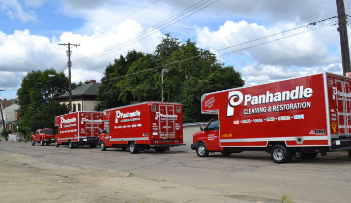 Panhandle Cleaning & Restoration service vehicle