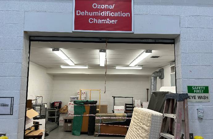 Ozone Dehumidification Chamber for Content Restoration