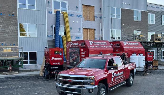 Panhandle vehicle with drying equipment Panhandle vehicle with drying equipment