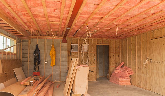 Residential house insulation