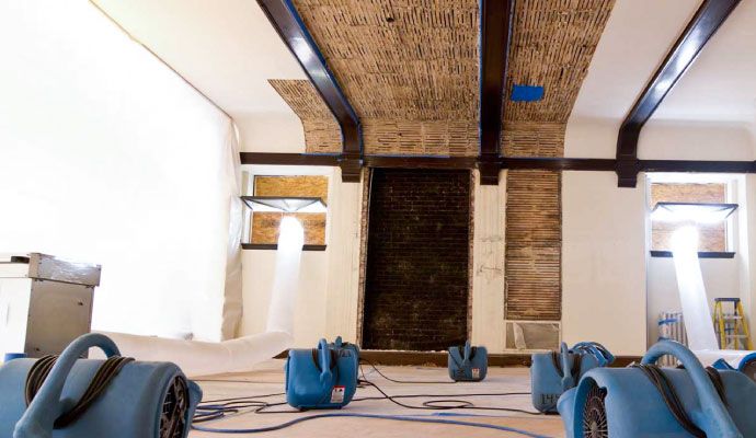 Water damage restoration service