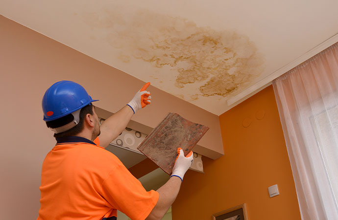 Water damaged ceiling